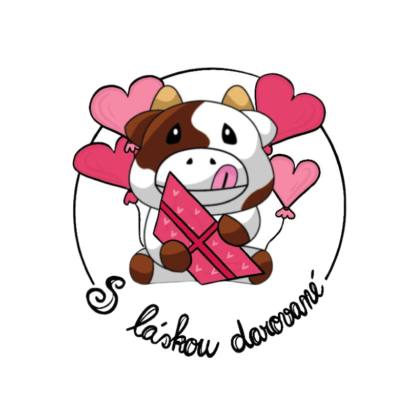 S LÁSKOU DAROVANÁ DÓZA PLNÁ KROWEK